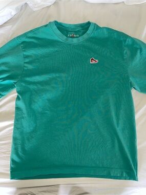 Jordan Teal Crewneck T-Shirt with Small Chest Logo